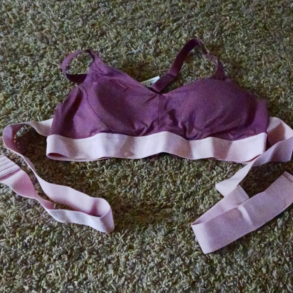 Adore me 36C  purple sports bra with wrap